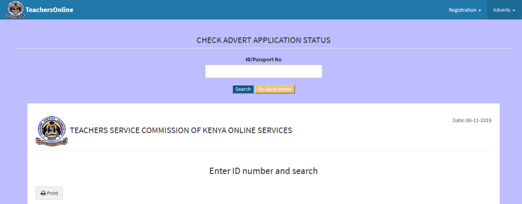 How to check application processing status of 2019 TSC internship, redeployment and promotions vacancies, online.