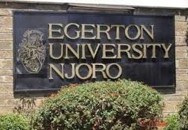 Egerton University Courses and student portals.