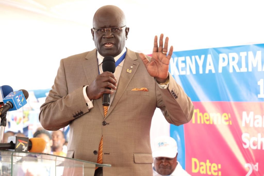 Education CS Prof George Magoha at a past function.