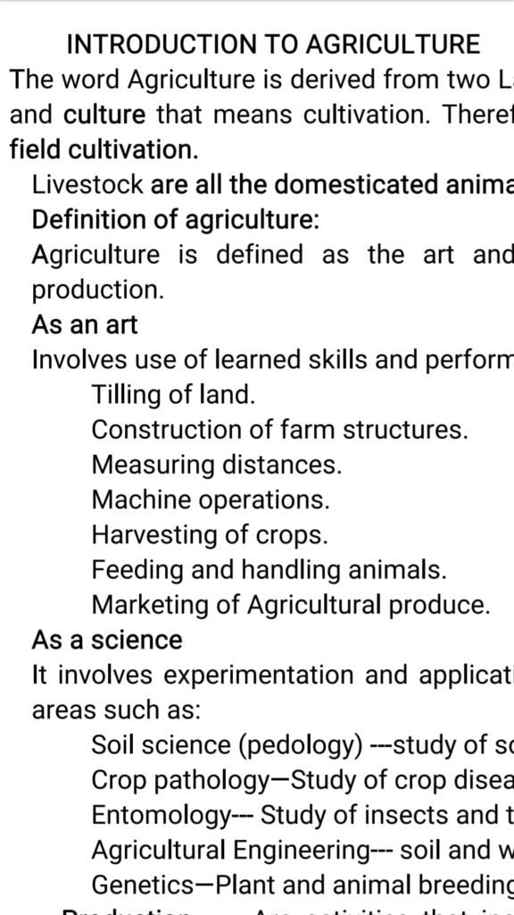 Free Agriculture notes, schemes, lesson plans, KCSE Past Papers, Termly Examinations, revision materials and marking schemes.