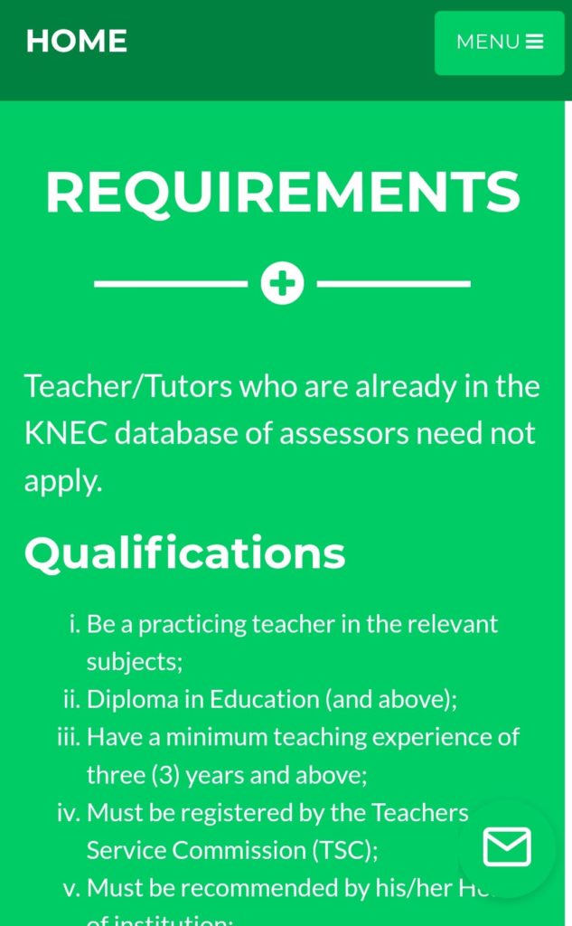 2021 KCSE examiners. KNEC contracted professionals.