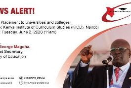 2019 KCSE CANDIDATES TO KNOW THEIR KUCCPS PLACEMENT RESULTS TODAY.