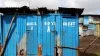 Dilapidated latrines.