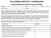 TSC Checklist of documents to be maintained by Heads of Schools
