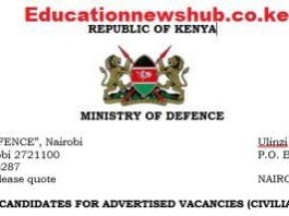 KDF shortlisted applicants