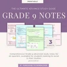 Free Grade 9 CBC Resources