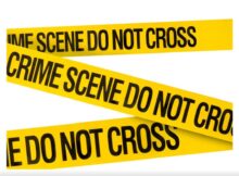 A crime Scene secured by the Police.