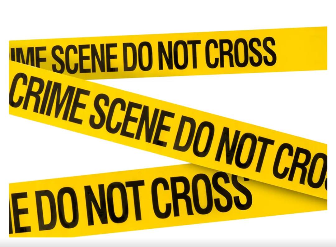 A crime Scene secured by the Police.