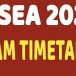 KJSEA Timetable 2025