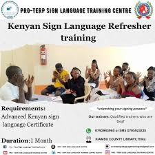 The Kenya Sign Language (KSL) Training