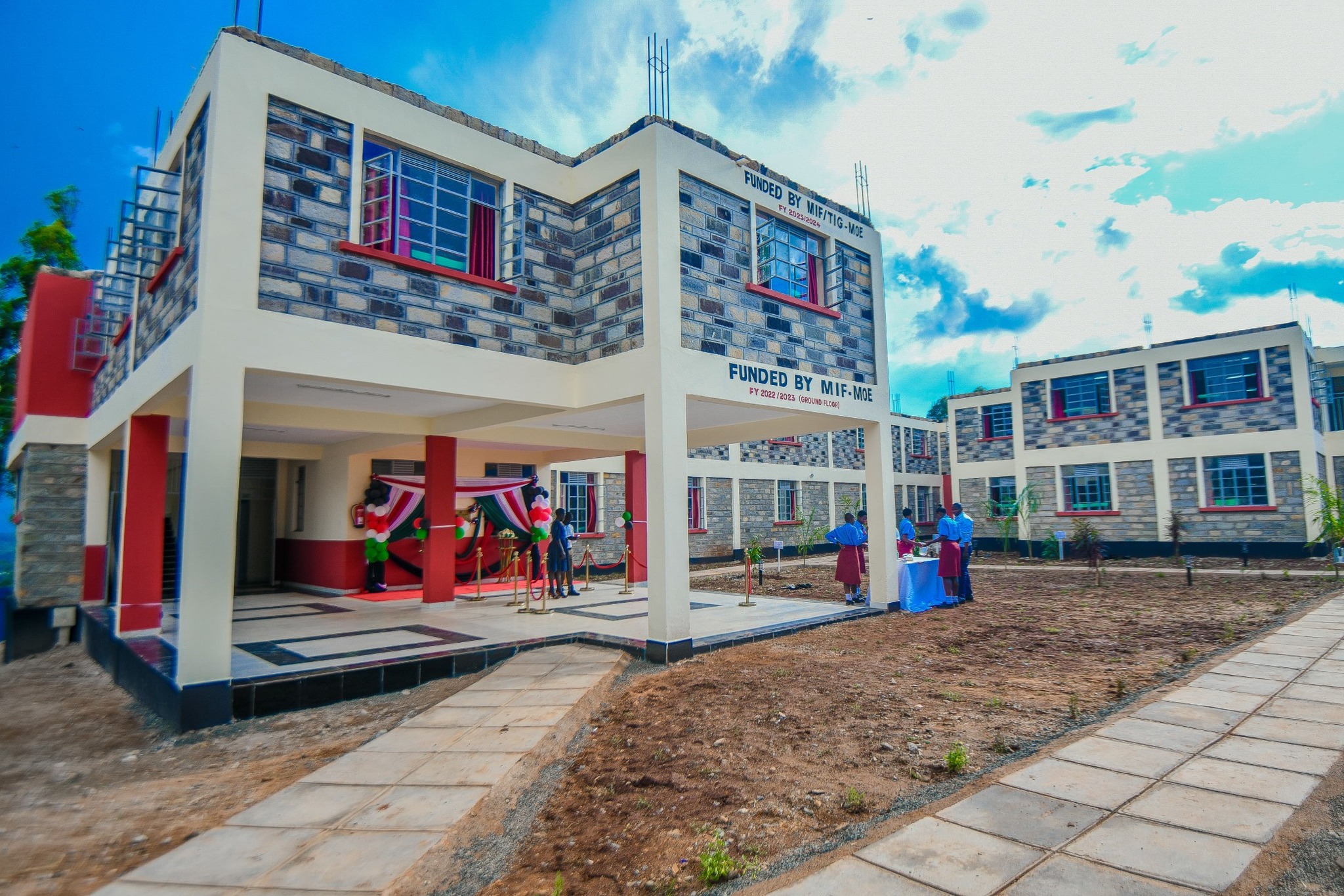 The new 750-bed capacity dormitory at Nyakach girls high School in Kisumu county.