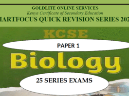 KCSE 2025 Smartfocus Quick Revision Exams