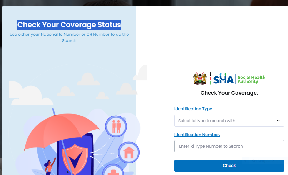 SHA Medical Scheme Login Portal